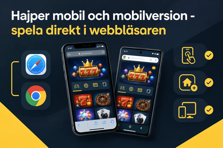 Hajper mobil och mobilversion - spela direkt i webbläsaren
