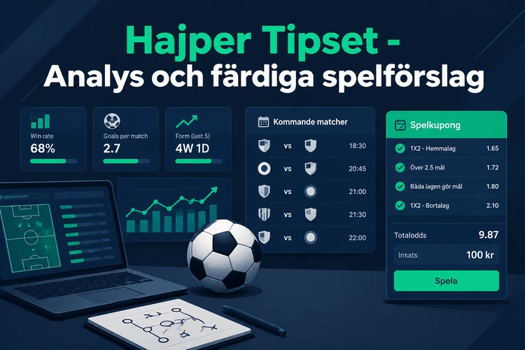 Hajper Tipset - Analys och färdiga spelförslag