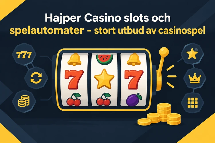 Hajper Casino slots och spelautomater - stort utbud av casinospel